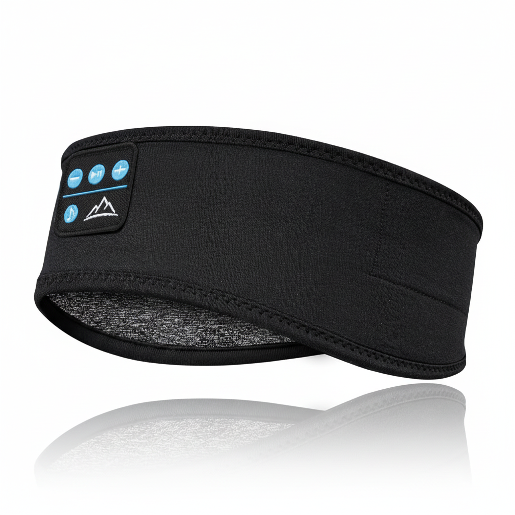 Sleep Headphones Bluetooth Sleeping Headband - Elastic Sleeping Headphones for Side Sleeper Gifts Stocking Stuffers for Men Women Comfy Music Sleep Band Earbuds Cozy ASMR Ear Muffs Wireless Eye Mask