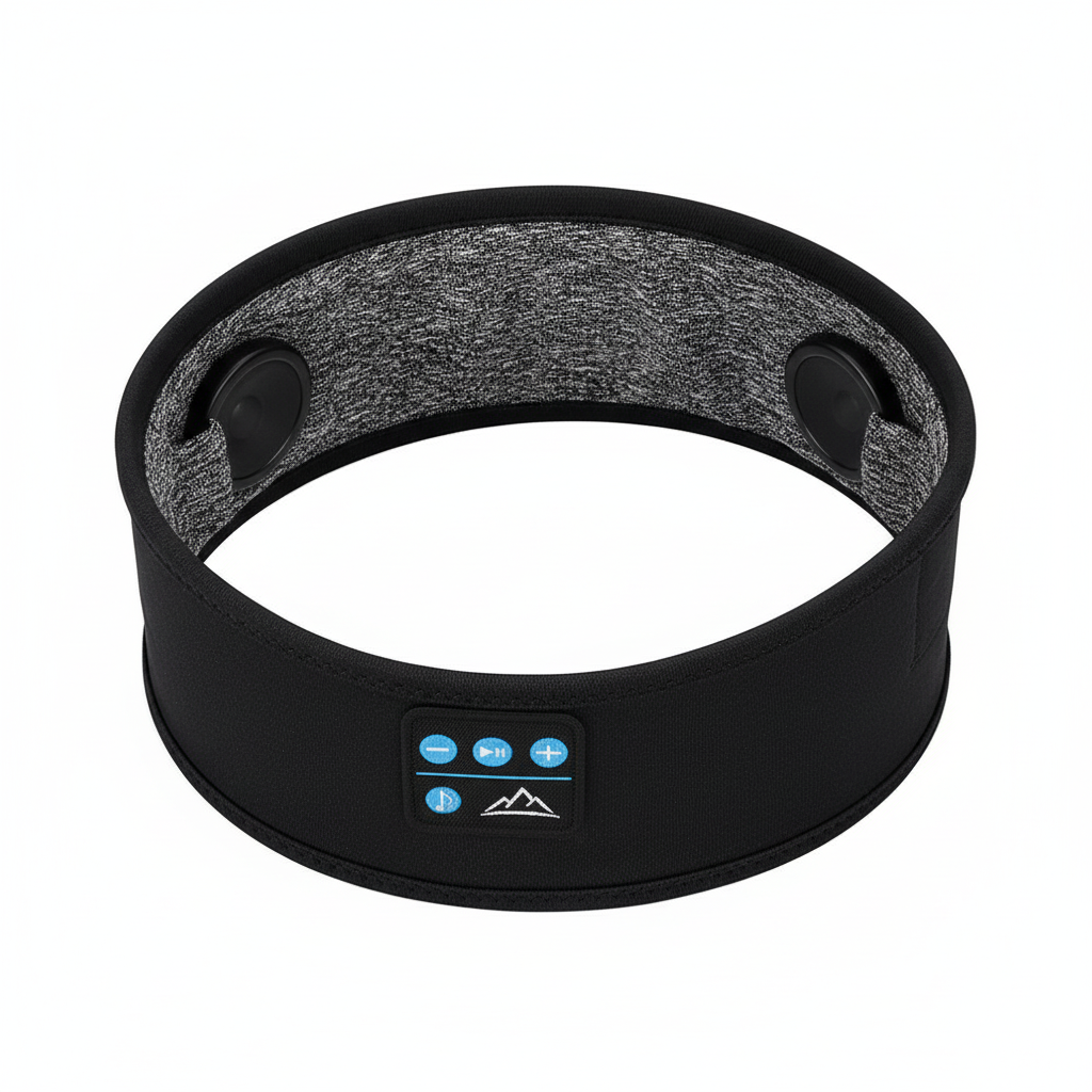 Sleep Headphones Bluetooth Sleeping Headband - Elastic Sleeping Headphones for Side Sleeper Gifts Stocking Stuffers for Men Women Comfy Music Sleep Band Earbuds Cozy ASMR Ear Muffs Wireless Eye Mask